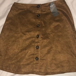 TAGS STILL ON! Abercrombie Brown Button up Skirt